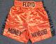 Floyd Mayweather Jr. Autographed Signed Red Boxing Trunks Beckett Coa I44586