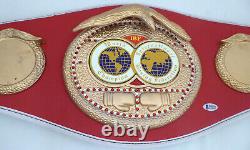 Floyd Mayweather Jr. Autographed Signed Red Ibf Full Size Belt Beckett 159678