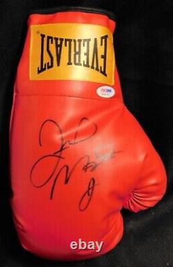 Floyd Mayweather Jr. Boxer Signed Red Everlast Boxing Glove PSA Authenticated