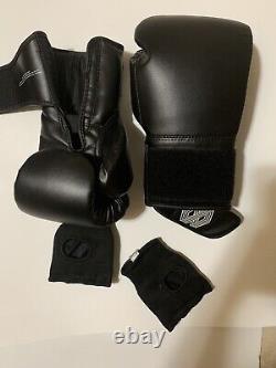 Floyd Mayweather Jr Boxing Gloves +Fitness With Hand Wraps And Bag 8-10oz L-XL