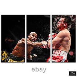Floyd Mayweather Jr Boxing Sports BOX FRAMED CANVAS ART Picture HDR 280gsm