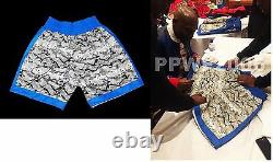 Floyd Mayweather Jr Hand Signed Autographed Boxing Trunks With Proof And Coa 1