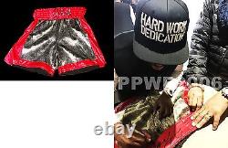 Floyd Mayweather Jr Hand Signed Autographed Boxing Trunks With Proof And Coa 3