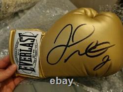 Floyd Mayweather Jr Hand Signed Gold Everlast With WBC COA