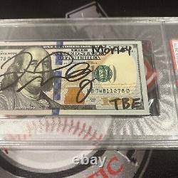 Floyd Mayweather Jr Signed $100 Bill US Currency x4 Inscriptions PSA 10 Auto D