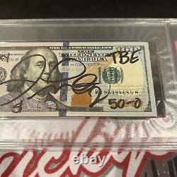 Floyd Mayweather Jr Signed $100 Bill US Currency x4 Inscriptions PSA 10 Auto E