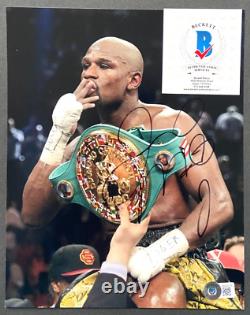 Floyd Mayweather Jr Signed 8x10 Photo Boxing Champion Money Team Pacquiao Bas