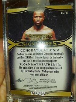 Floyd Mayweather Jr Signed Autograph 2019 Leaf Ultimate Sports Auto #4/5