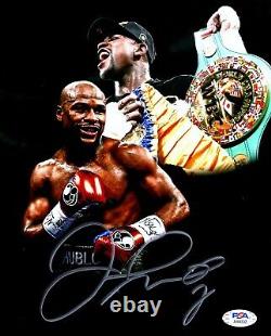 Floyd Mayweather Jr Signed Autographed 8x10 inch Photo + Proof Pic + PSA/DNA COA