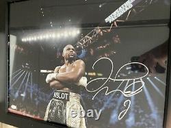 Floyd Mayweather Jr. Signed Autographed Framed 16x20 Boxing Photo JSA