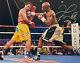 Floyd Mayweather Jr. Signed Boxing Fighting Manny Pacquiao 16x20 Photo- Fod Holo