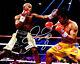 Floyd Mayweather Jr. Signed Boxing Fighting Manny Pacquiao 8x10 Photo Schwartz