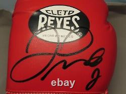 Floyd Mayweather Jr. Signed Cleto Reyes Boxing Glove Auto Beckett Witnessed COA