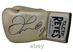 Floyd Mayweather Jr Signed Cleto Reyes Gold Left Hand Boxing Glove BAS 24963