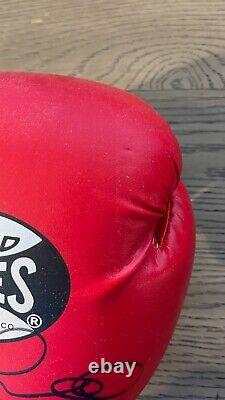 Floyd Mayweather Jr Signed Cleto Reyes Red Left Hand Boxing Glove BAS WD96136 C