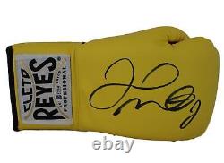 Floyd Mayweather Jr Signed Cleto Reyes Yellow Right Hand Boxing Glove BAS 24960
