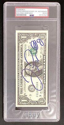 Floyd Mayweather Jr Signed Currency $1 Bill Boxing Champ Autograph PSA/DNA #1
