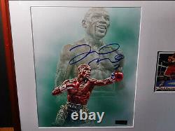 Floyd Mayweather Jr Signed Framed 8x10 Photo W-Sports Card &PSA Coa