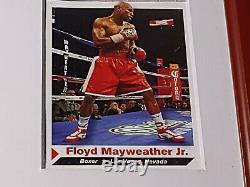 Floyd Mayweather Jr Signed Framed 8x10 Photo W-Sports Card &PSA Coa