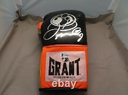 Floyd Mayweather Jr. Signed Grant Boxing Glove Auto Beckett Witnessed COA 1A