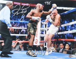 Floyd Mayweather Jr. Signed & INSCRIBED TBE 11x14 Photo vs. Conor M Beckett HOLO