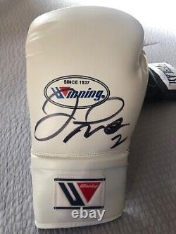 Floyd Mayweather Jr. Signed autographed white boxing glove Rare PSA