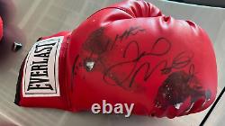 Floyd Mayweather Jr. Vs. Ricky Hatton? SIGNED? DISTRESSED Boxing Glove