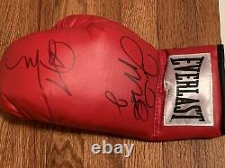 Floyd Mayweather Jr and Miguel Cotto Signed Boxing Glove with JSA COA