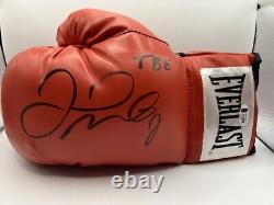 Floyd Mayweather Jr signed glove autographed glove TBE inscribed BAS Witnessed