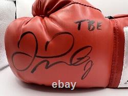 Floyd Mayweather Jr signed glove autographed glove TBE inscribed BAS Witnessed