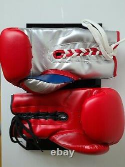Floyd Mayweather & Manny Pacquiao Autograph Gloves PSA JSA Authentic with case