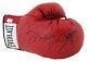 Floyd Mayweather & Manny Pacquiao Signed Red Everlast Boxing Glove Bas #ad64381