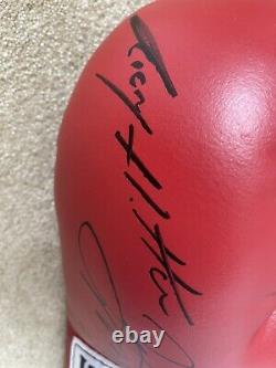 Floyd Mayweather Ricky Hatton Signed Autograph Boxing Glove JSA LOA Everlast COA