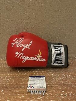 Floyd Mayweather SR Signed Everlast Boxing Glove PSA/DNA Coa Auto TMT