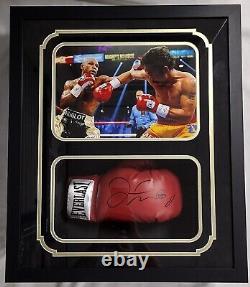 Floyd Mayweather Signed Autographed Glove Shadow Box JSA Authentic Red