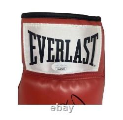 Floyd Mayweather Signed Autographed Red Boxing Glove JSA Left Black