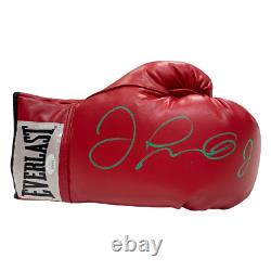 Floyd Mayweather Signed Autographed Red Leather Boxing Glove JSA Right Green