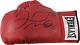 Floyd Mayweather Signed Autographed Red Leather Boxing Glove Jsa Wit879231 Left