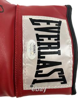 Floyd Mayweather Signed Autographed Red Leather Boxing Glove JSA WIT879254 Left