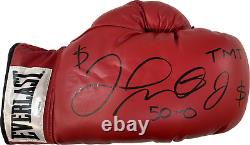 Floyd Mayweather Signed Autographed Red Leather Boxing Glove JSA WIT879256 Right