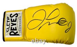Floyd Mayweather Signed Autographed Yellow Cleto Reyes Boxing Glove JSA Right