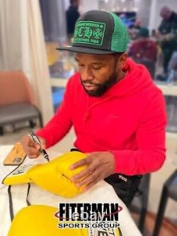 Floyd Mayweather Signed Autographed Yellow Cleto Reyes Boxing Glove JSA Right