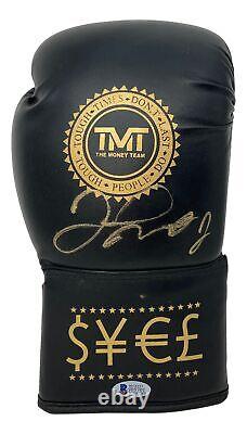 Floyd Mayweather Signed Black TMT Right Hand Boxing Glove BAS