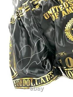 Floyd Mayweather Signed Boxing Trunks Shorts V Conor Mcgregor COA Photo Proof