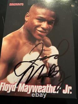 Floyd Mayweather Signed Browns 12th Set Bonus Boxing Card 1999 (LOA)