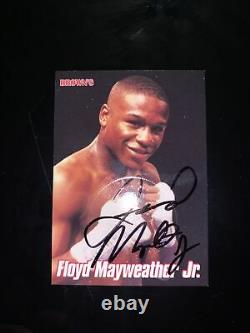 Floyd Mayweather Signed Browns 12th Set Bonus Boxing Card 1999 (LOA)