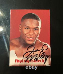 Floyd Mayweather Signed Browns 13th Set Bonus Boxing Card 2001