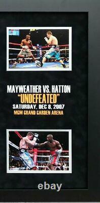 Floyd Mayweather Signed & FRAMED Boxing GLOVE Ricky HATTON TBE TMT AFTAL COA (F)