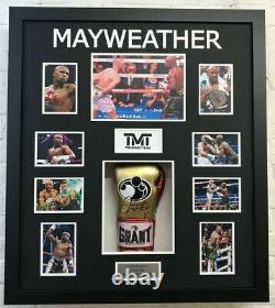 Floyd Mayweather Signed & FRAMED Boxing GLOVE TBE TMT AFTAL COA (A)