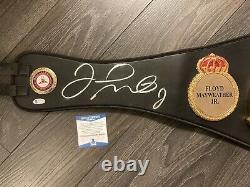 Floyd Mayweather Signed FULL SIZE Boxing Belt Autograph Inscription TBE. Beckett